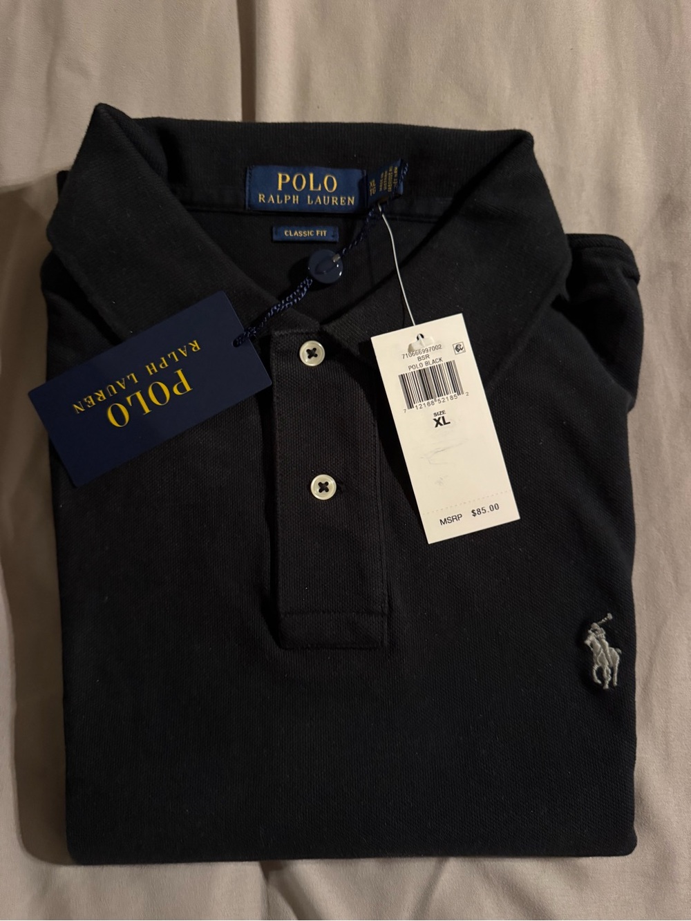 Polo by Ralph Lauren Navy Classic Fit Cotton Polo